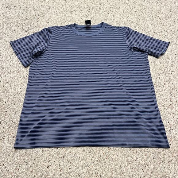 Vintage Patagonia Capilene Short Sleeve Striped Tee Men's Sz XL Made in USA Hike - Picture 1 of 7